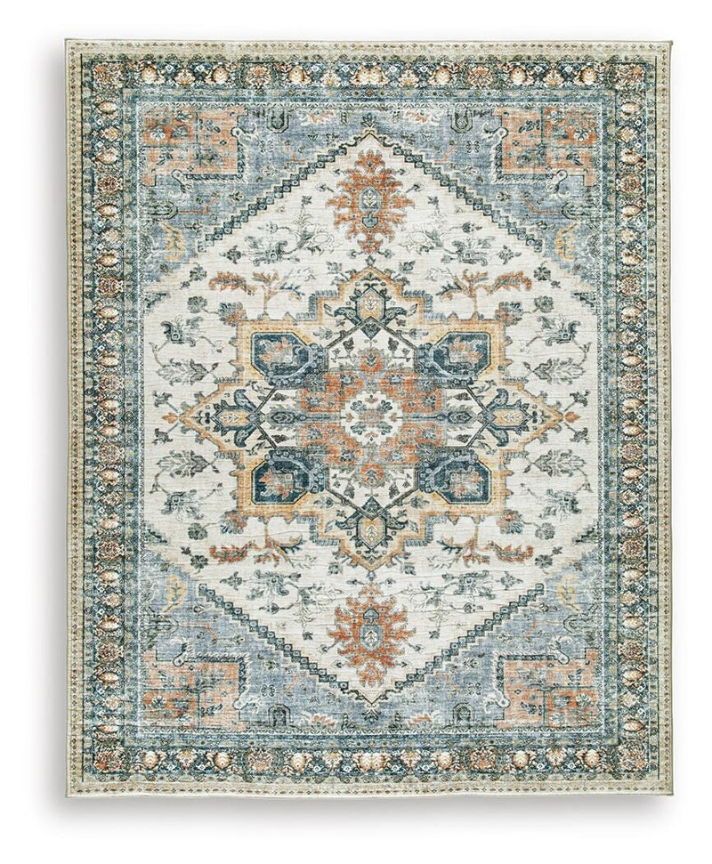 Wallney Multi 7'6" X 9'6" Memory Foam Area Rug - R407491