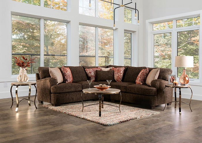 Wanstead Dark Brown/Rust Sectional - SM5417-SECT