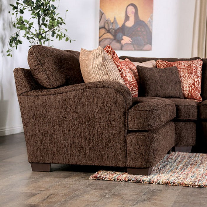 Wanstead Dark Brown/Rust Sectional - SM5417-SECT