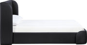 Warby Vegan Leather Upholstered King Bed in Black - WarbyBlack-K
