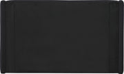 Warby Vegan Leather Upholstered King Bed in Black - WarbyBlack-K
