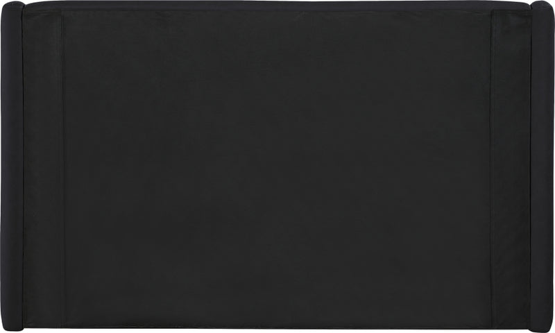 Warby Vegan Leather Upholstered King Bed in Black - WarbyBlack-K