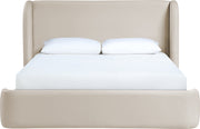 Warby Vegan Leather Upholstered King Bed in Taupe - WarbyTaupe-K