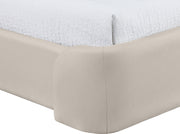Warby Vegan Leather Upholstered King Bed in Taupe - WarbyTaupe-K