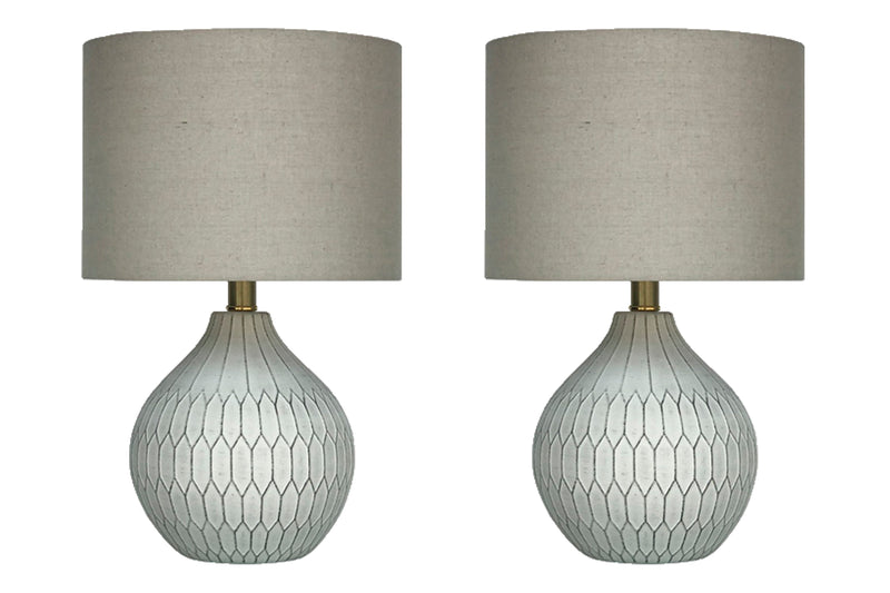 Wardmont 2-Piece Table Lamp Set in White - PKG010511