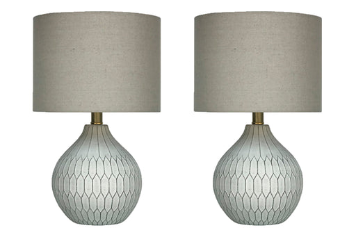 Wardmont 2-Piece Table Lamp Set in White - PKG010511