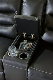 Warlin Power Reclining Loveseat with Console - Gate FurniturePower Reclining Loveseat