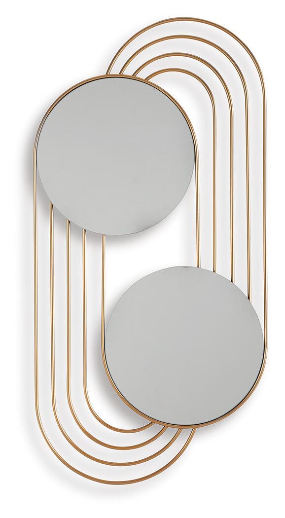 Warrenley Gold Finish Accent Mirror - A8010401