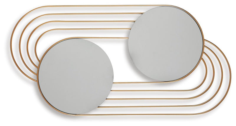 Warrenley Gold Finish Accent Mirror - A8010401