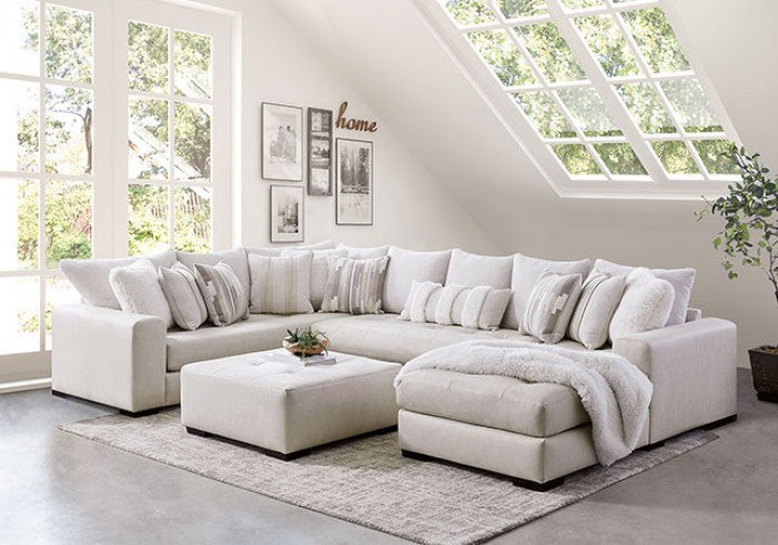 Warrenton Ivory Ottoman - SM5170-OT