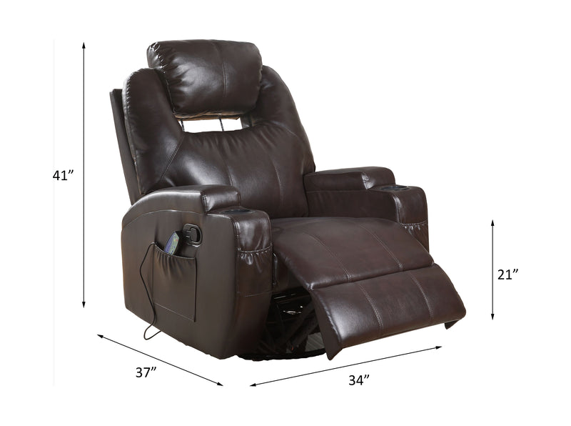 Waterlily Motion Rocker Recliner W/Swivel - 59278