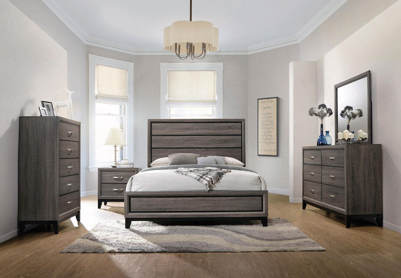 Watson 2-drawer Nightstand Grey Oak - 212422