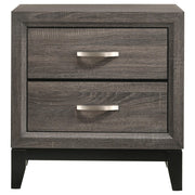 Watson 2-drawer Nightstand Grey Oak - 212422