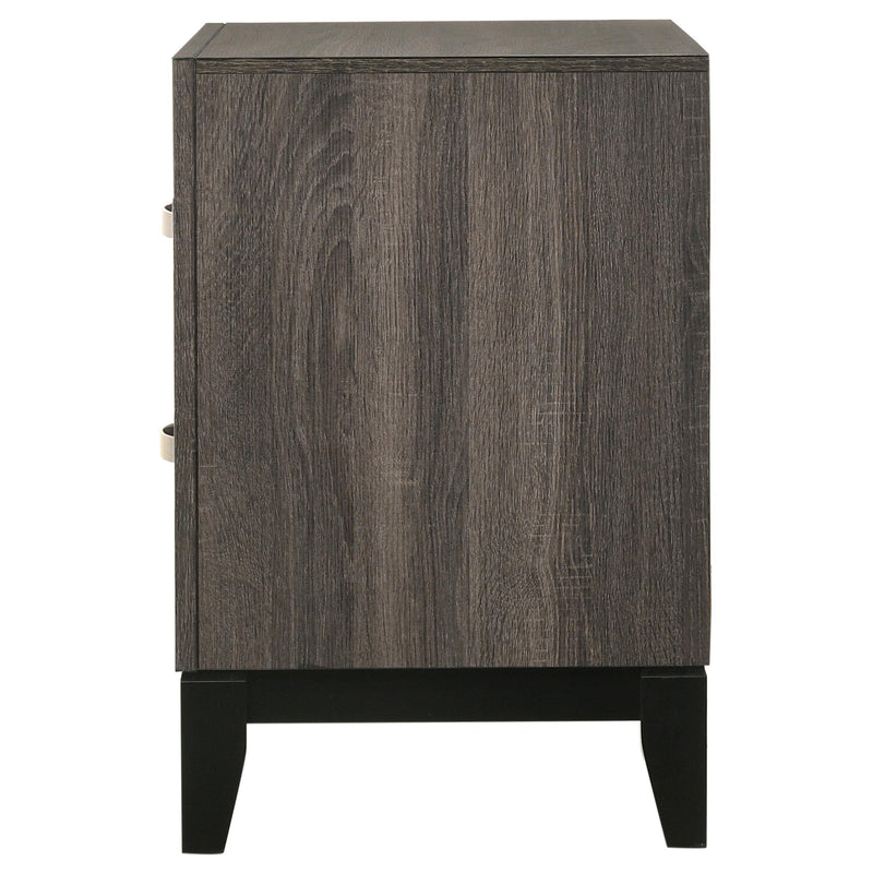 Watson 2-drawer Nightstand Grey Oak - 212422