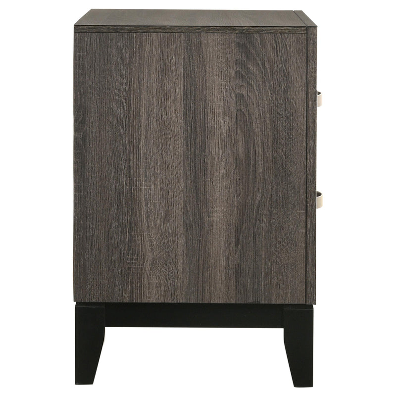 Watson 2-drawer Nightstand Grey Oak - 212422