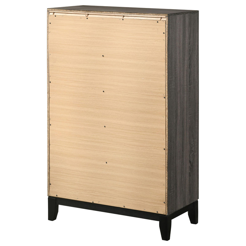 Watson 5-drawer Bedroom Chest Grey Oak - 212425