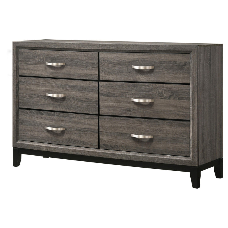 Watson 6-drawer Dresser Grey Oak - 212423
