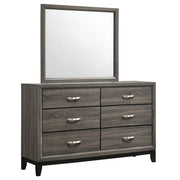 Watson 6-drawer Dresser with Mirror Grey Oak - 212423M