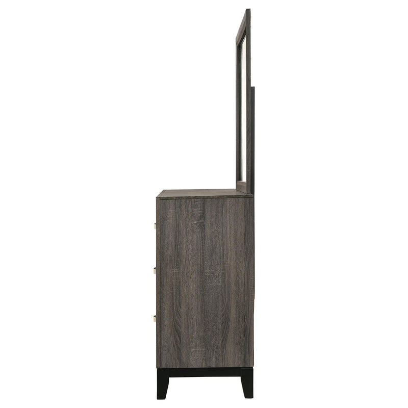 Watson 6-drawer Dresser with Mirror Grey Oak - 212423M