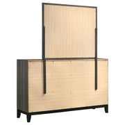 Watson 6-drawer Dresser with Mirror Grey Oak - 212423M