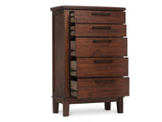 Watson Brown Upholstered Storage Panel Bedroom Set - Gate FurnitureBedroom Set
