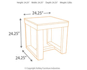 Watson Coffee Table with 1 End Table in Dark Brown - PKG008775