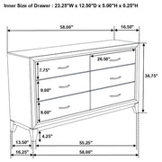 Watson Five-piece Twin Bedroom Set Grey Oak - 212421T-S5