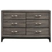 Watson Four-piece Eastern King Bedroom Set Grey Oak - 212421KE-S4