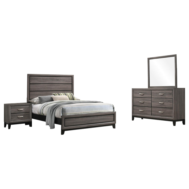 Watson Four-piece Full Bedroom Set Grey Oak - 212421F-S4