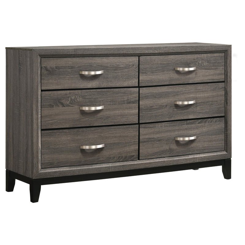 Watson Four-piece Full Bedroom Set Grey Oak - 212421F-S4