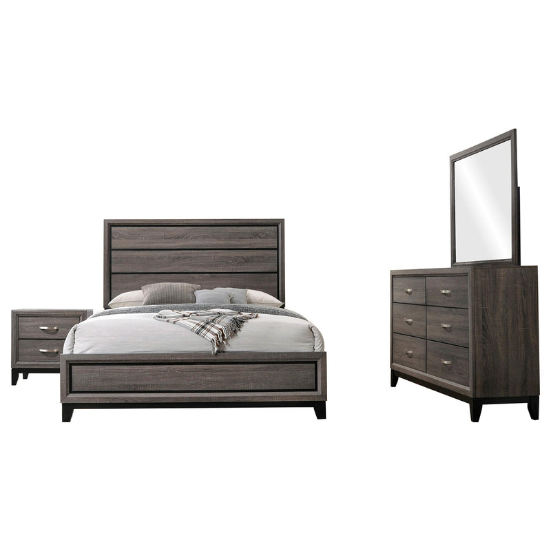 Watson Four-piece Queen Bedroom Set Grey Oak - 212421Q-S4