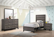 Watson Four-piece Twin Bedroom Set Grey Oak - 212421T-S4