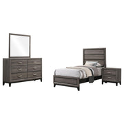 Watson Four-piece Twin Bedroom Set Grey Oak - 212421T-S4