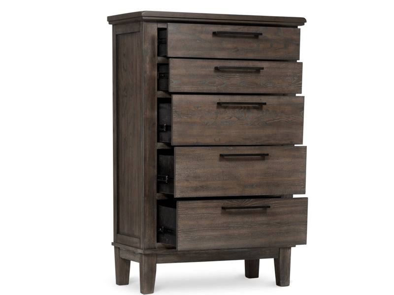 Watson Gray Upholstered Storage Panel Bedroom Set - Gate FurnitureBedroom Set
