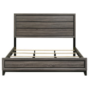 Watson Wood Eastern King Panel Bed Grey Oak - 212421KE