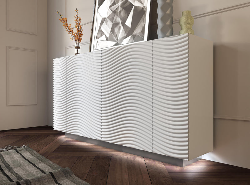 Wave 4 Door Buffet White - Gate FurnitureOther Products