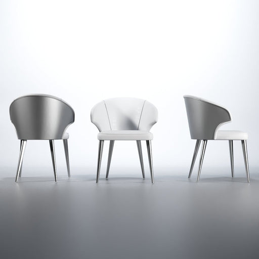 Wave Chair White - Gate FurnitureDining Chair