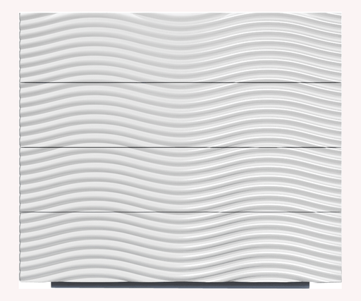Wave Single Dresser White - i38424