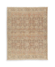 Waycotten Orange/Brown/White Large Rug - R408991