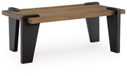 Weathermore Brown/Black Coffee Table - T531-1