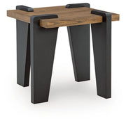Weathermore Brown/Black End Table - T531-2