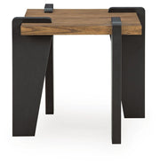 Weathermore Brown/Black End Table - T531-2