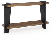 Weathermore Brown/Black Sofa Table - T531-4