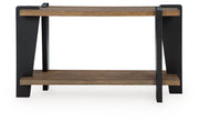 Weathermore Brown/Black Sofa Table - T531-4