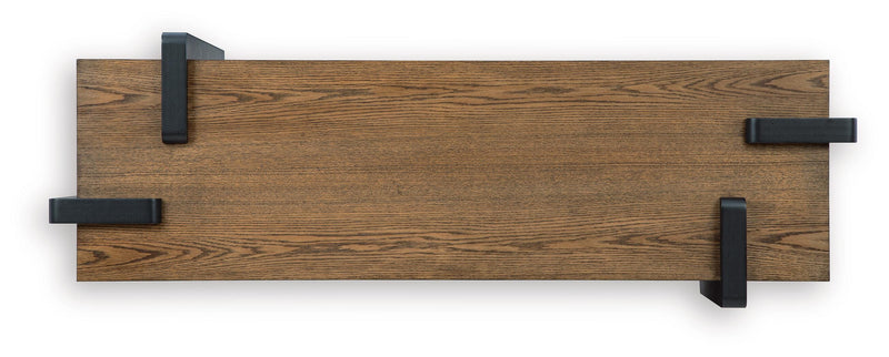 Weathermore Brown/Black Sofa Table - T531-4