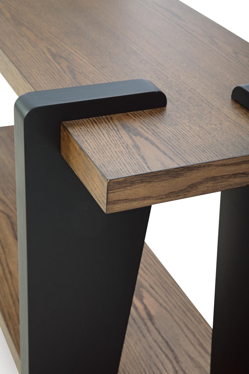 Weathermore Brown/Black Sofa Table - T531-4