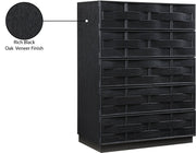 Weave Oak Veneer Chest in Black - 317Black-CH