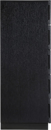 Weave Oak Veneer Chest in Black - 317Black-CH