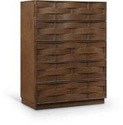 Weave Oak Veneer Chest in Brown - 317Brown-CH