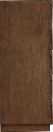 Weave Oak Veneer Chest in Brown - 317Brown-CH